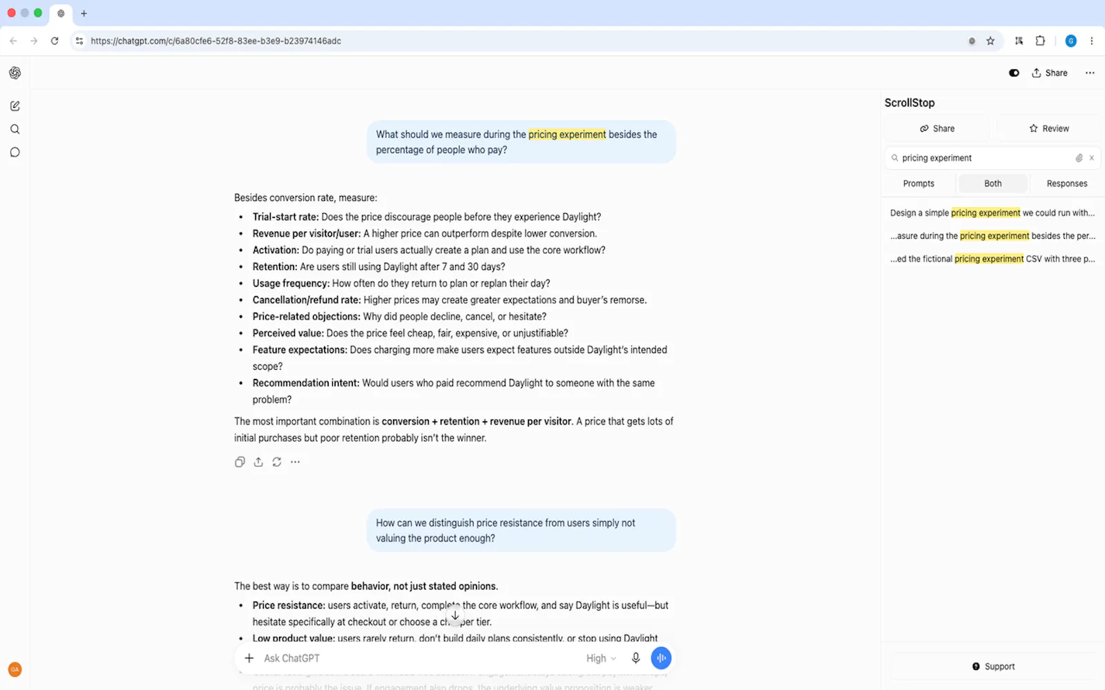ScrollStop: Navigate Long ChatGPT Chats screenshot 3