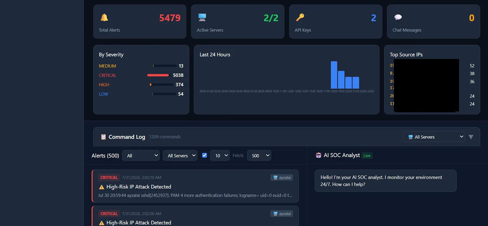 Ayzal AI Agentic SOC Platform screenshot 2