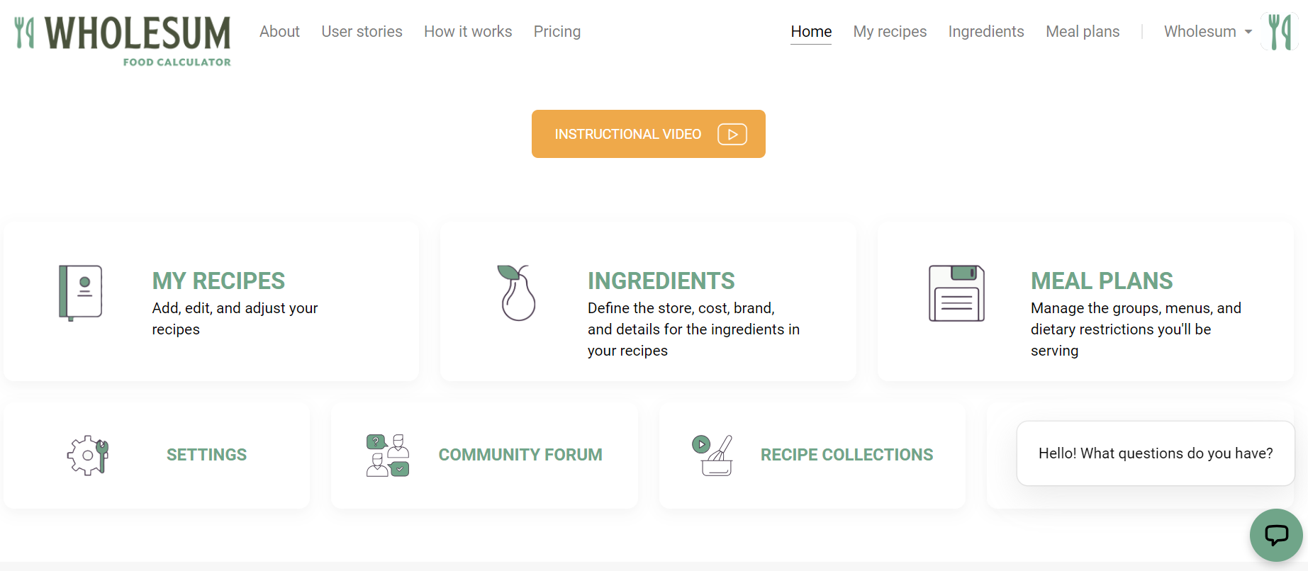 Mídia 2 de Calculadora de alimentos de Wholesum