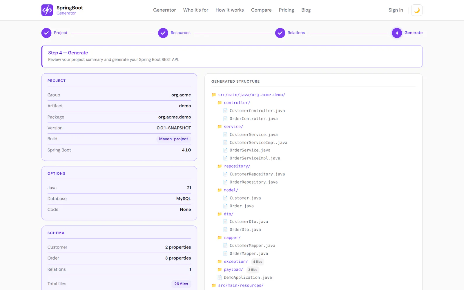 SpringBoot Generator screenshot 7