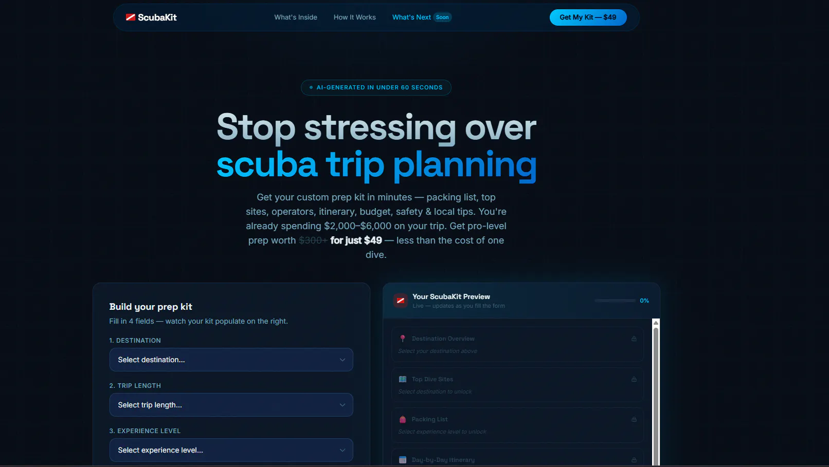 ScubaKit product banner