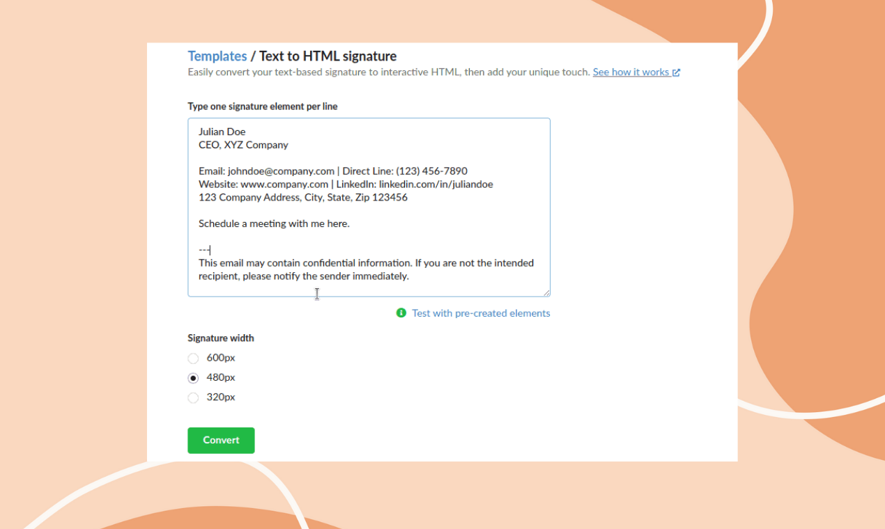 Media Teks sahaja ke tandatangan html 2