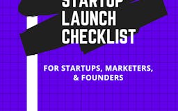 Startup Launch Checklist media 1