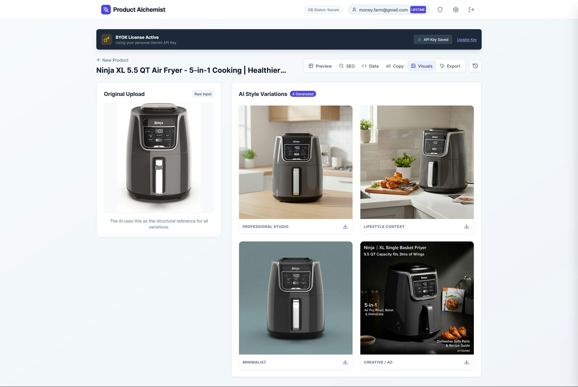 Product Alchemist - Screenshot 3 showing product features and functionality