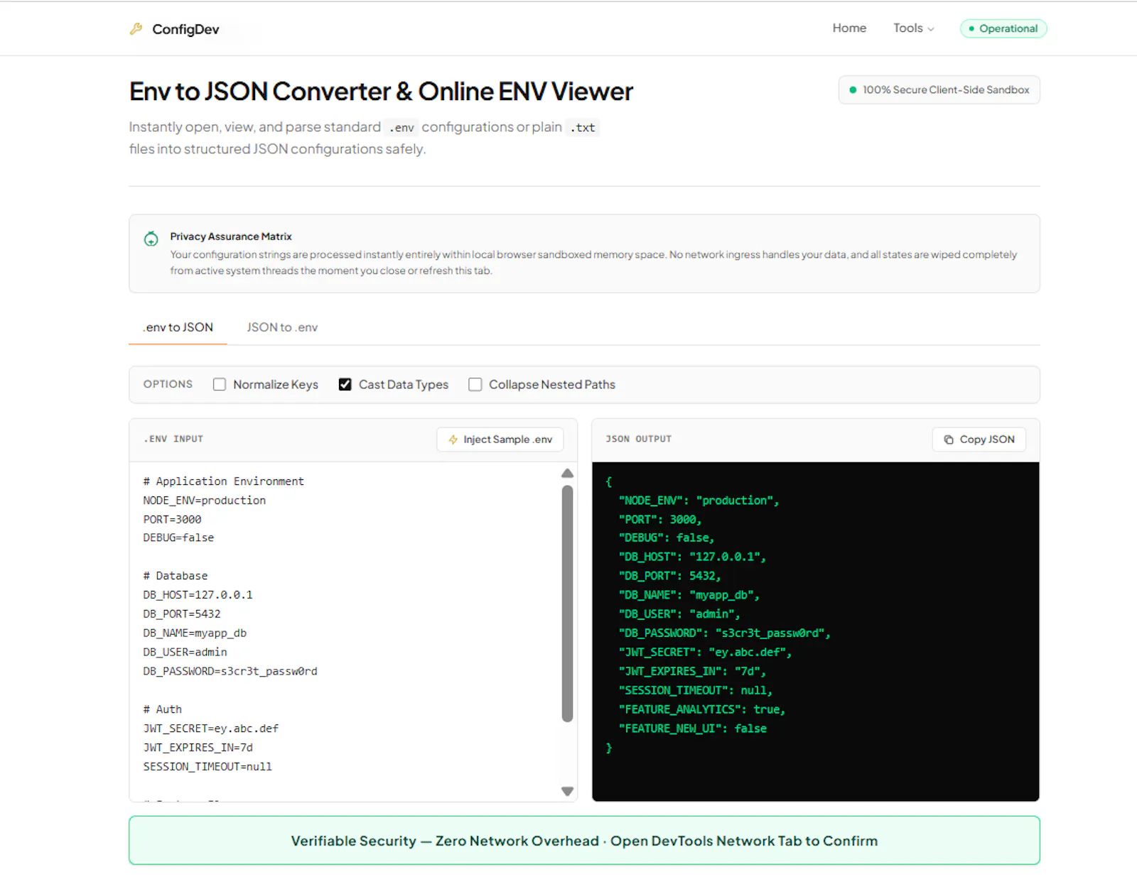 Configdev screenshot 3