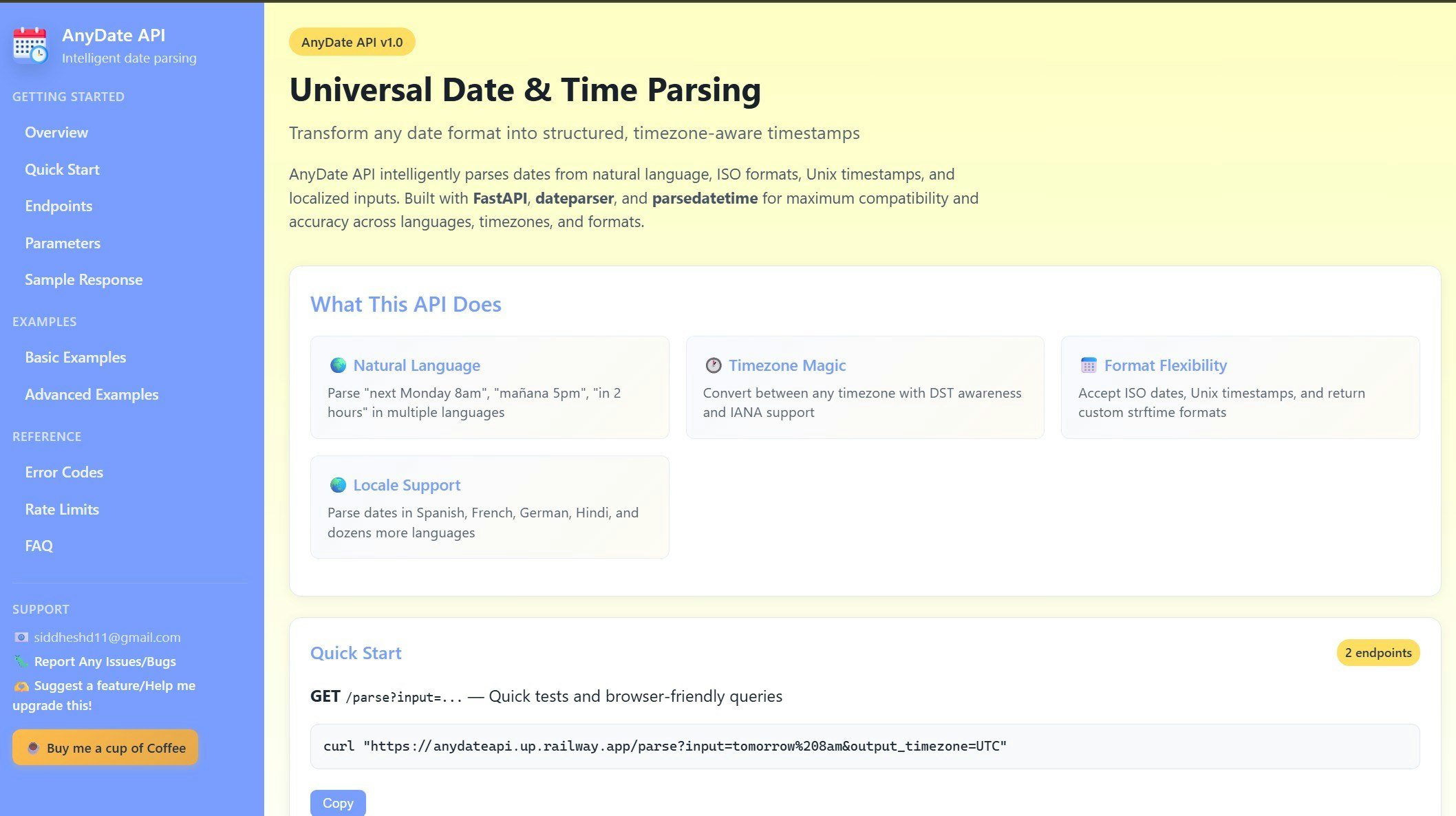 Anydate API media 1