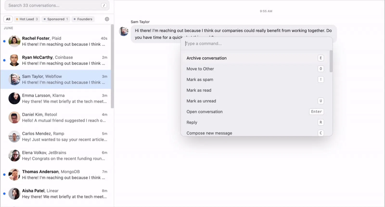 LinkedIn and X.com DMs powered by In.tro screenshot 2