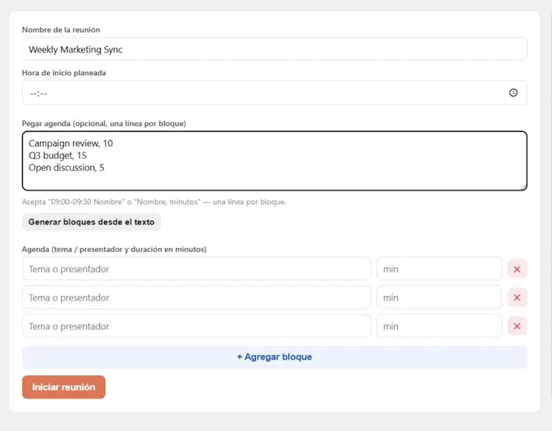 Meeting Timer screenshot 3