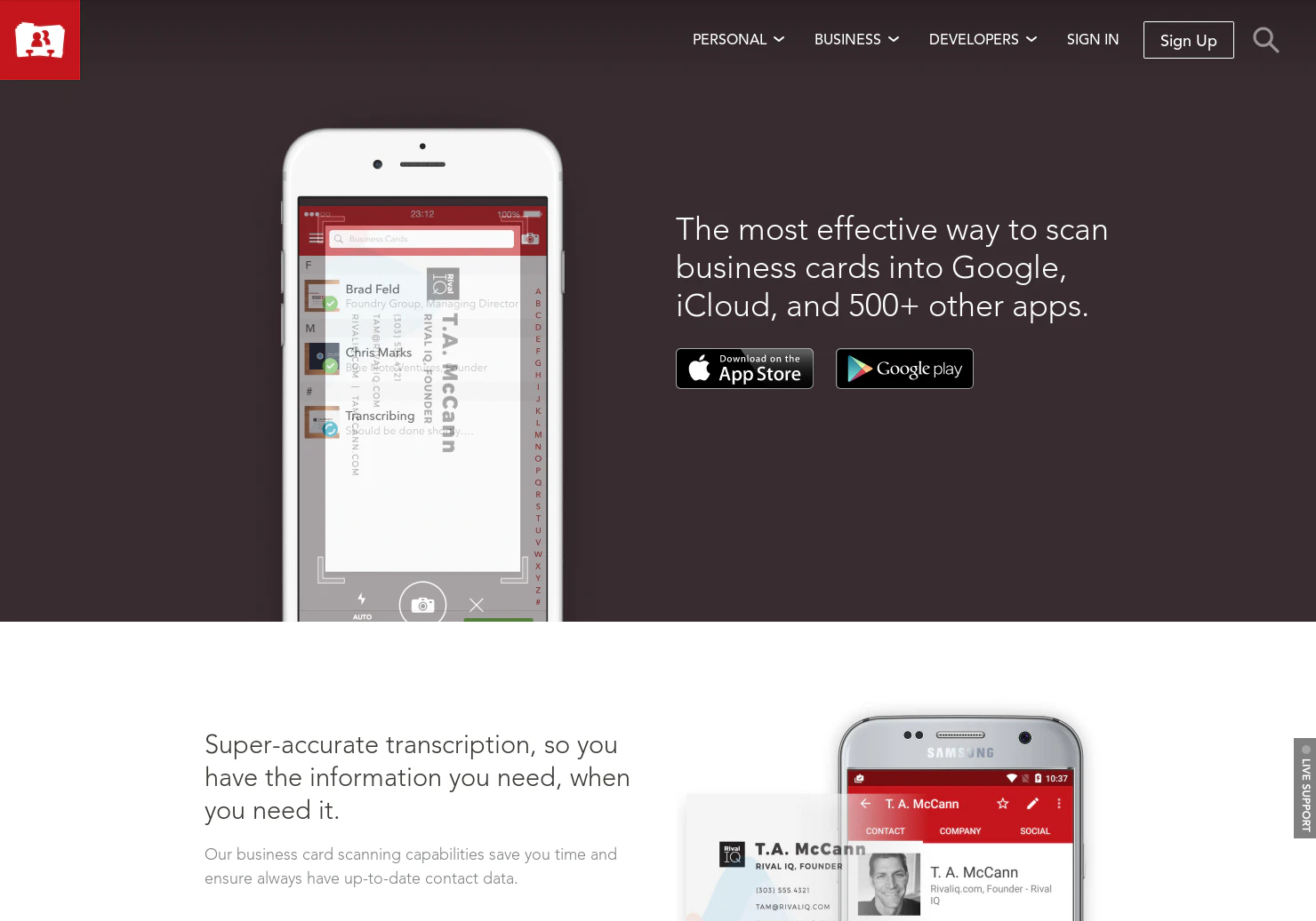 FullContact Card Reader
