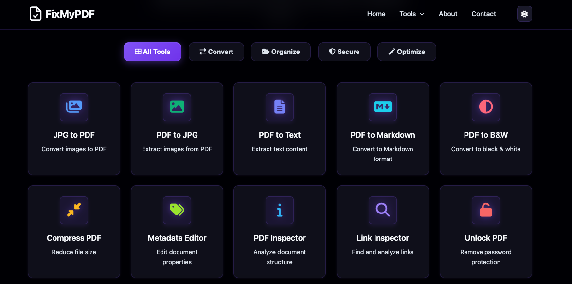FixMyPDF – No Uploads, No Limits screenshot 1