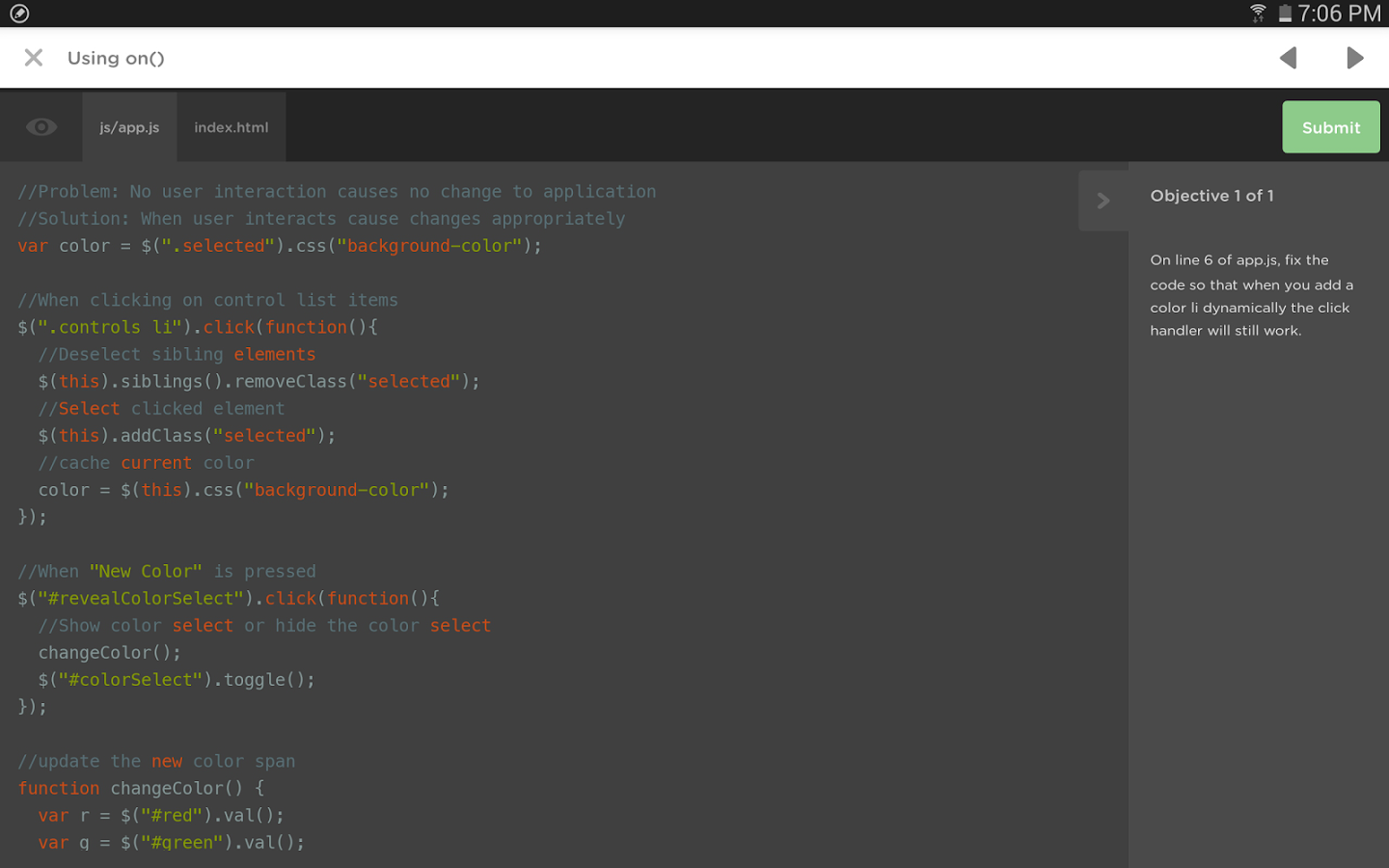 Treehouse Mobile App gallery image