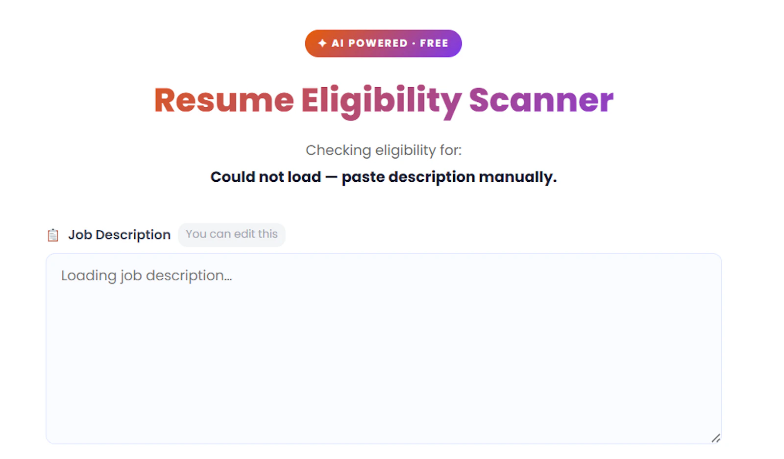 Free AI Resume Scanner for India screenshot 4