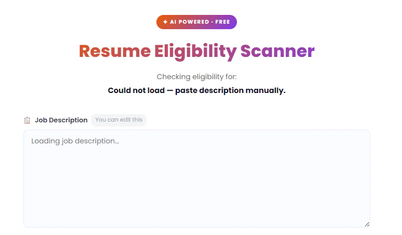 Free AI Resume Scanner for India screenshot 4