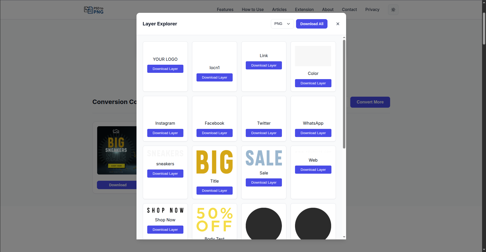 Convert PSD to PNG Online Free gallery image