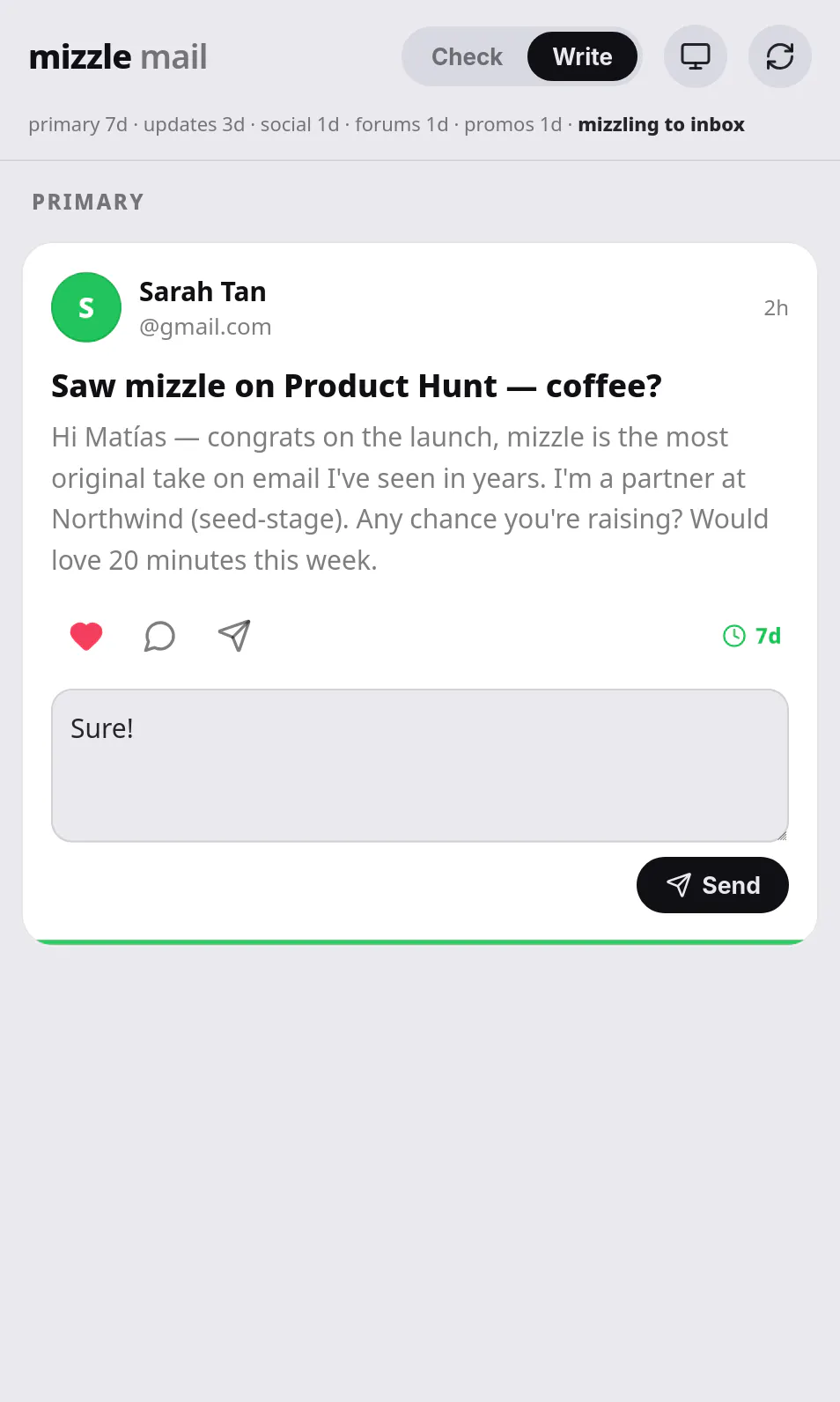 Mizzle Mail gallery image
