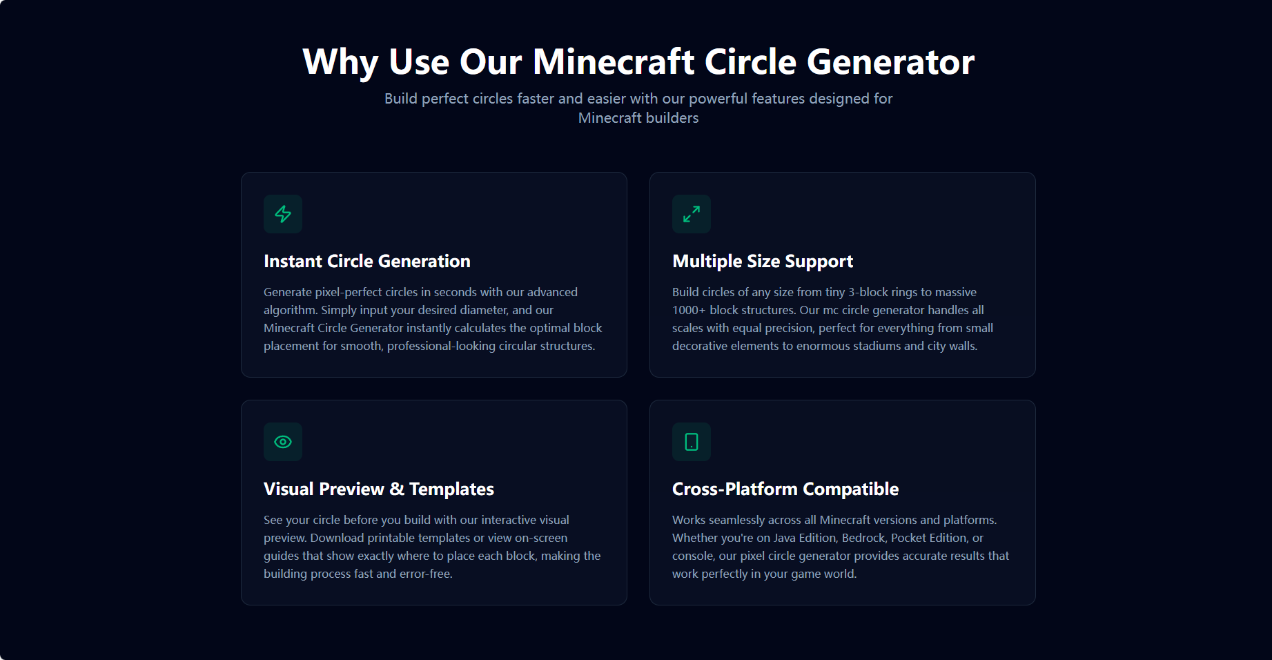 Minecraft Circle Generator gallery image
