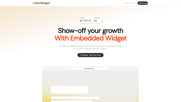 Hero Widget产品图