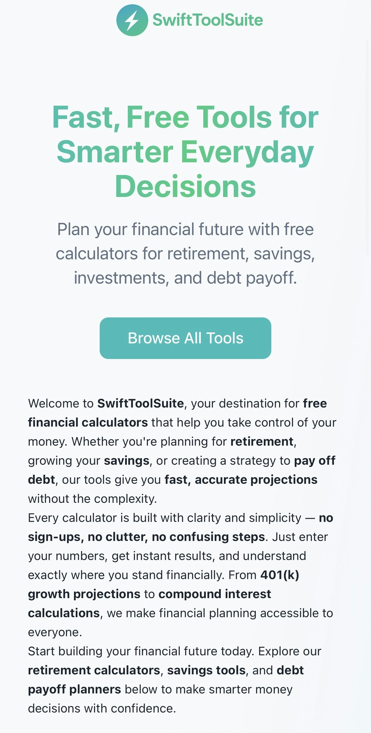 SwiftToolSuite - Screenshot 5 showing product features and functionality