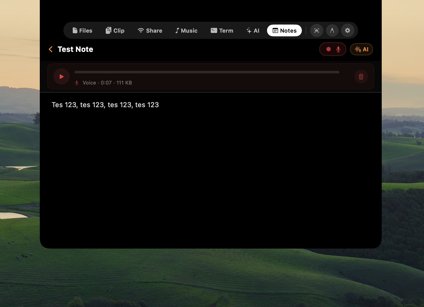 NotchDrop - Screenshot 2 showing product features and functionality
