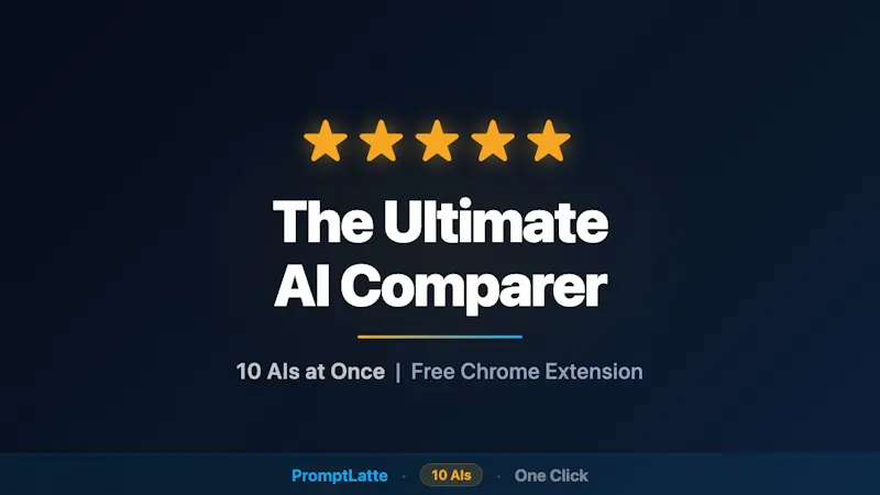 PromptLatte - Compare 10+ AI Answers screenshot 1 (video preview)