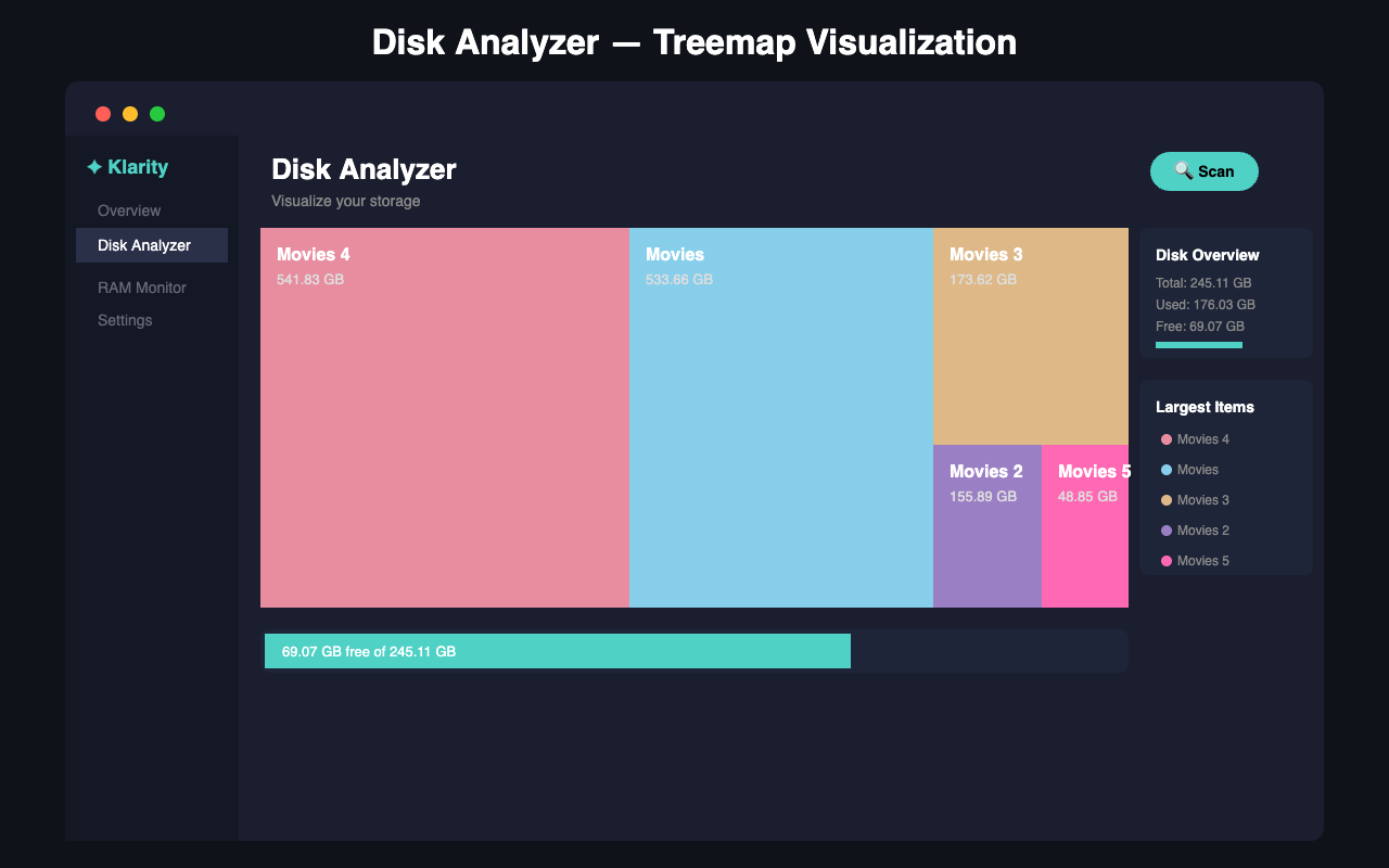 Klarity Disk - Screenshot 2 showing product features and functionality
