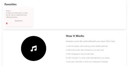 AI Diss Track Generator gallery image