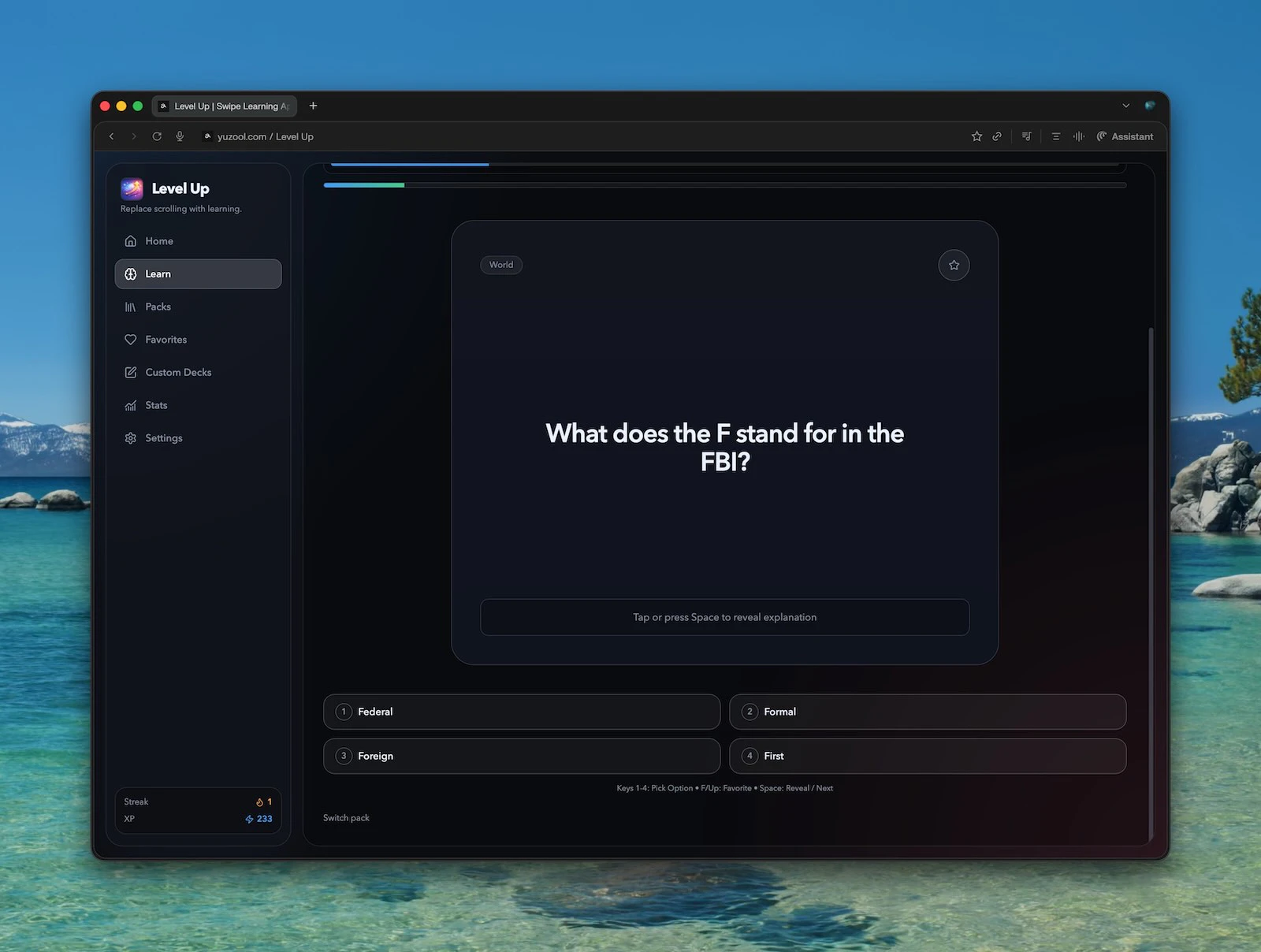 LevelUP screenshot 2