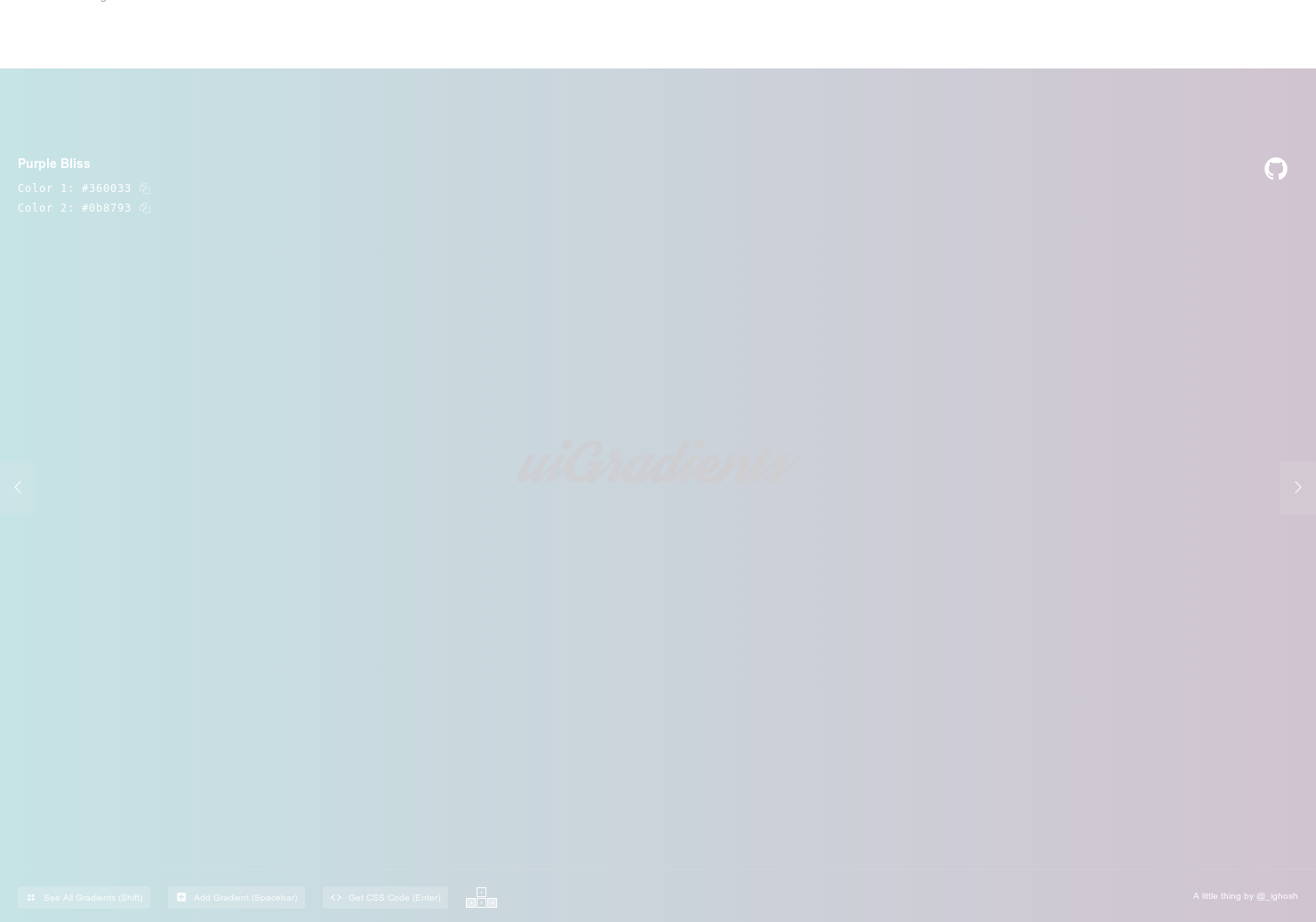 UI Gradients