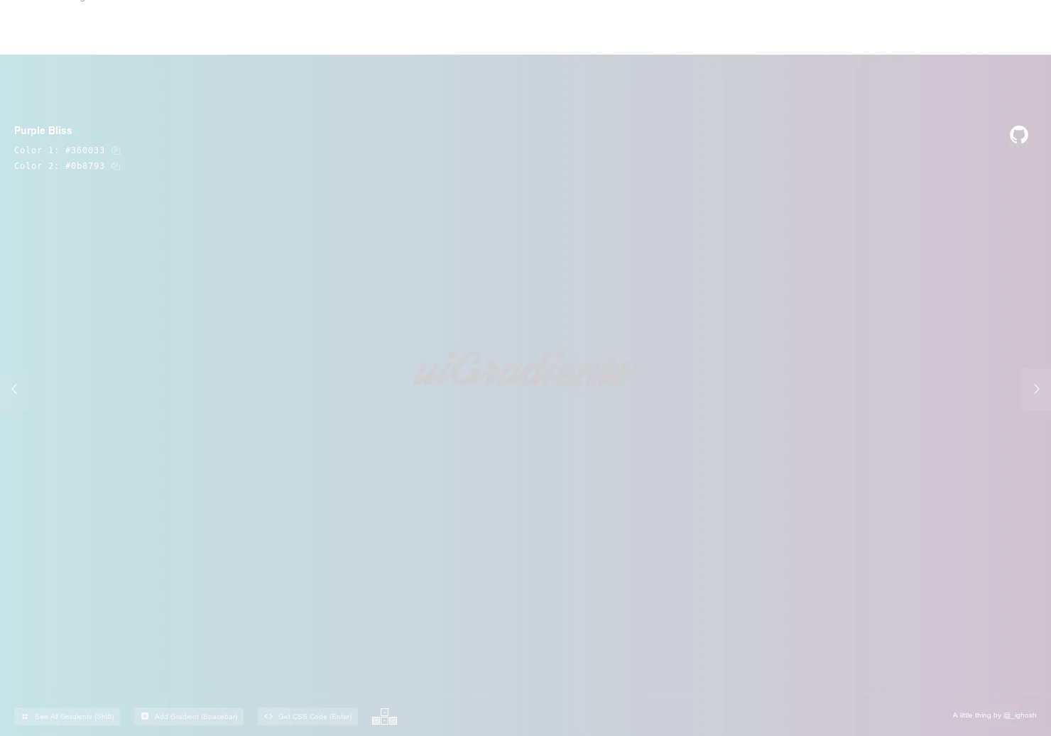UI Gradients