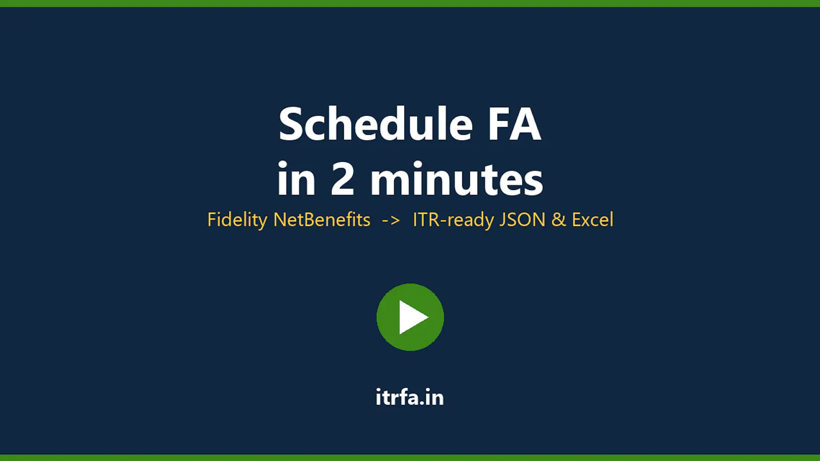 ITRFA.in — Schedule FA Generator screenshot 2