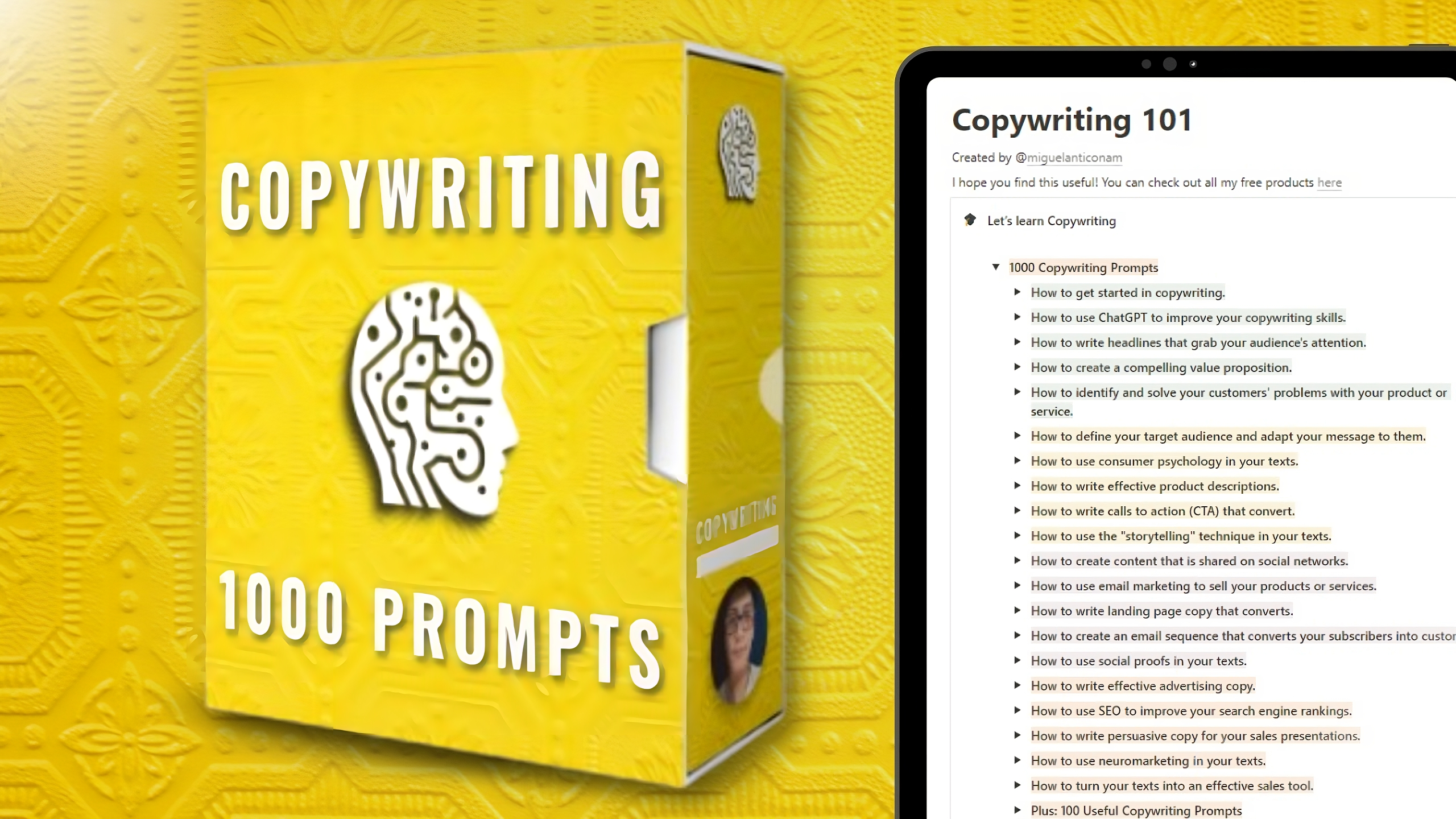 1000 copywriting memberi templat media 1