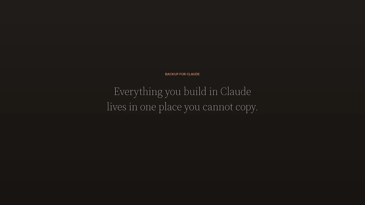 Backup for Claude gallery image