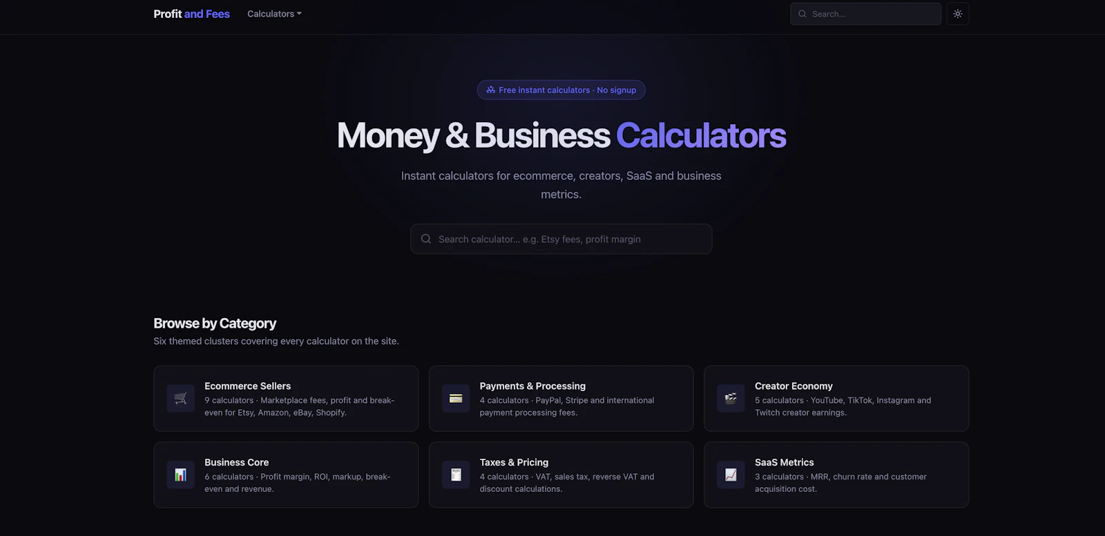Profit and Fees screenshot 1