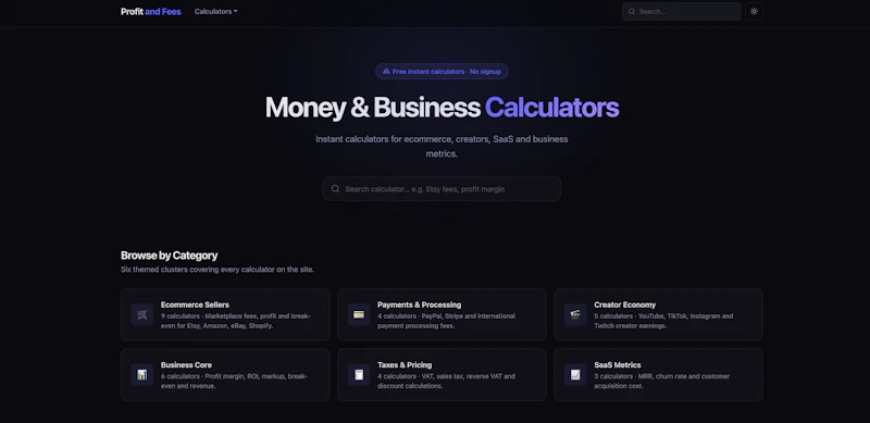 Profit and Fees screenshot 1