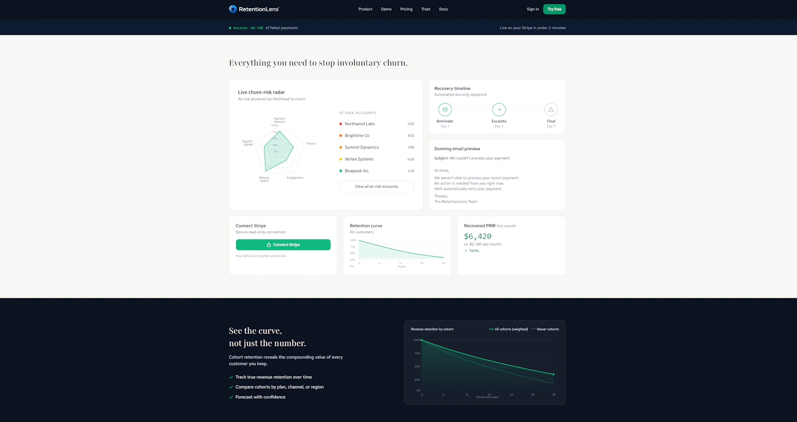 RetentionLens screenshot 2