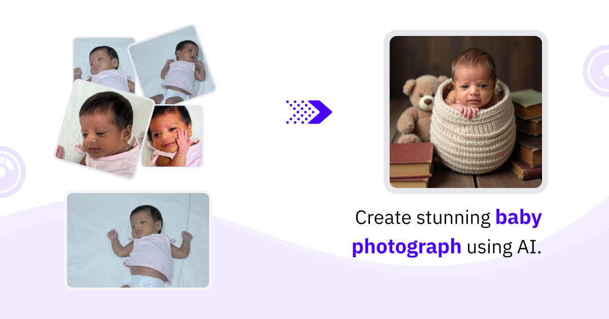 Media Fotografi AI yang baru lahir - Buat gambar bayi yang baru lahir, tiada studio diperlukan! 1