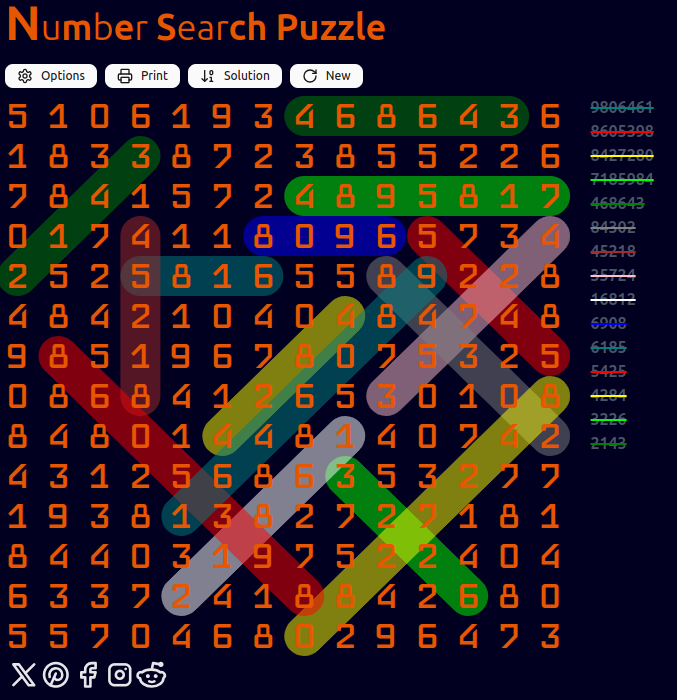 Média Jeu de puzzle de recherche de nombres en ligne gratuit - Numéro Puzzles, jeu en ligne, jeu imprimable, mobile 3