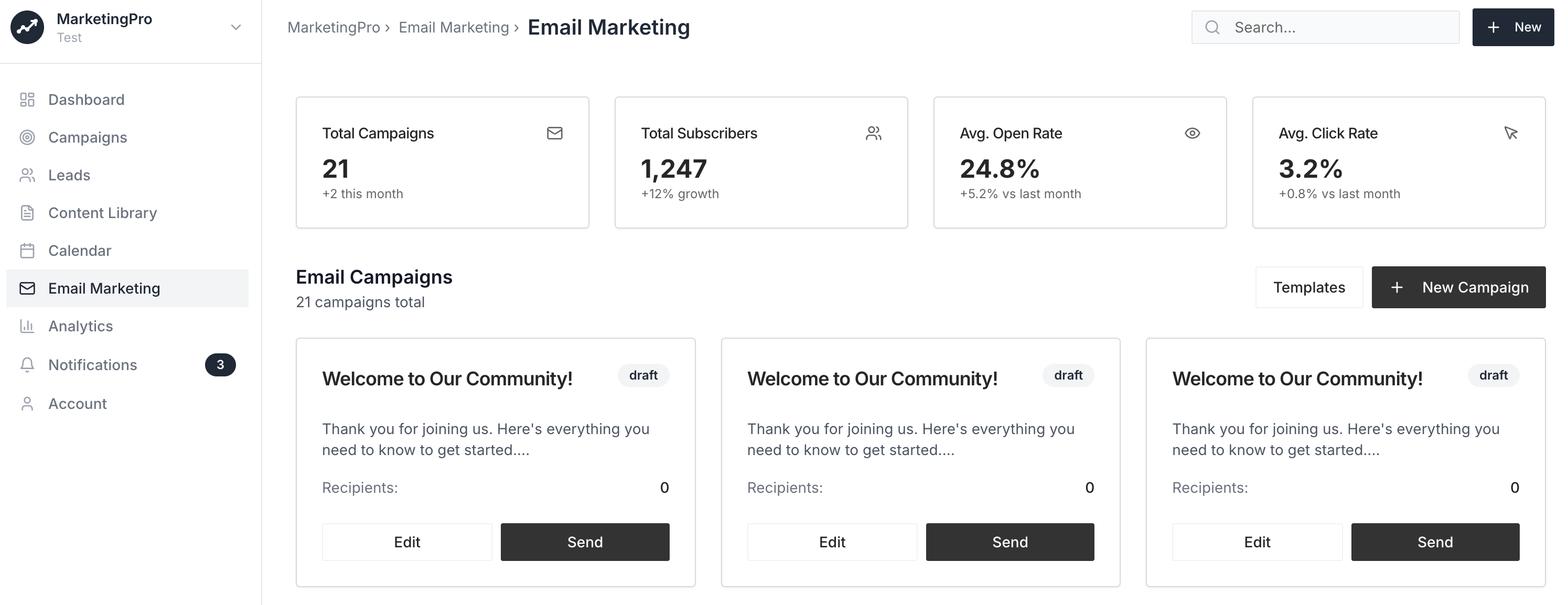 MarketingPro - Управление маркетингом сделано простым для небольших команд медиа 3