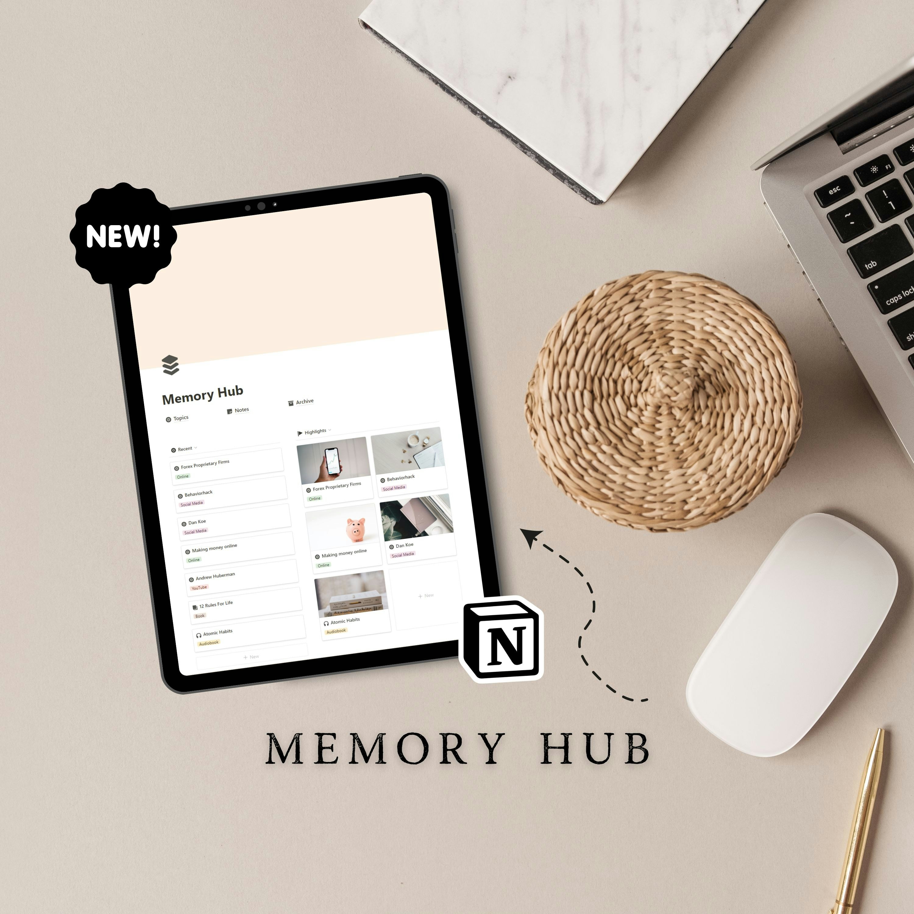 Hafıza Hub |Notion Konu Kurtarıcı Hub