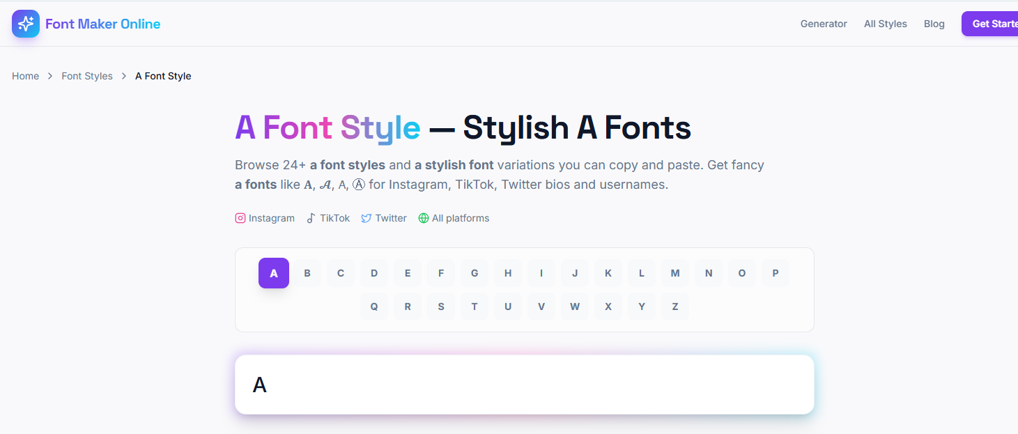 Font Maker Online gallery image