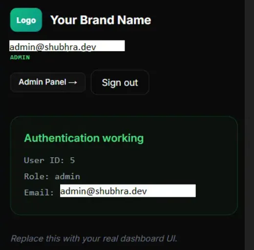 Next.js 16 Auth Kit gallery image