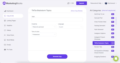 MarketingBlocks AI gallery image