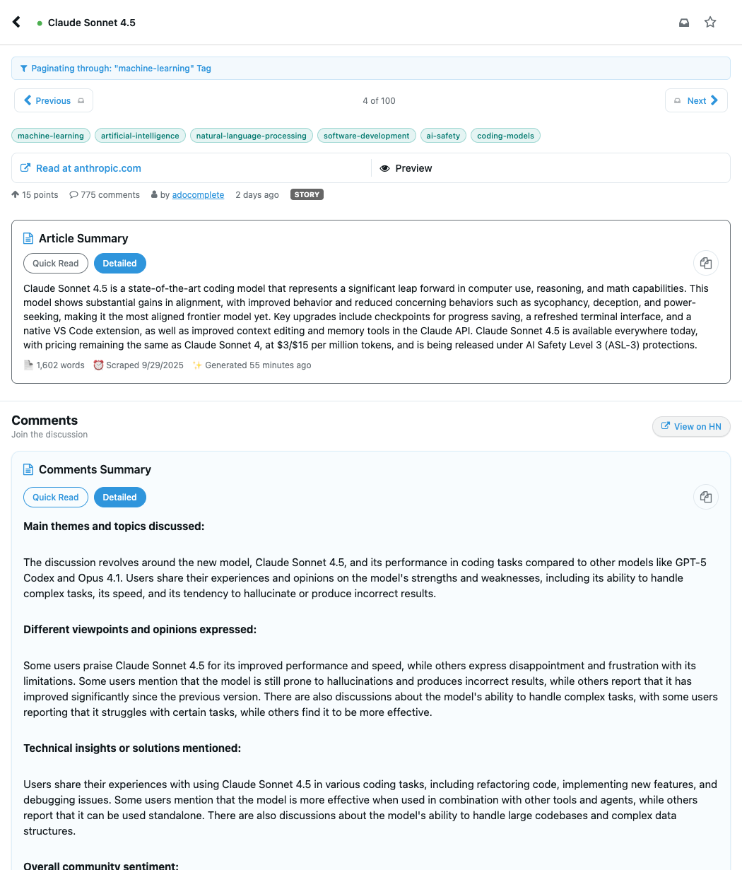 Média HackTheNews.app - Hacker News app with AI summaries, smart tags, and insights. 2