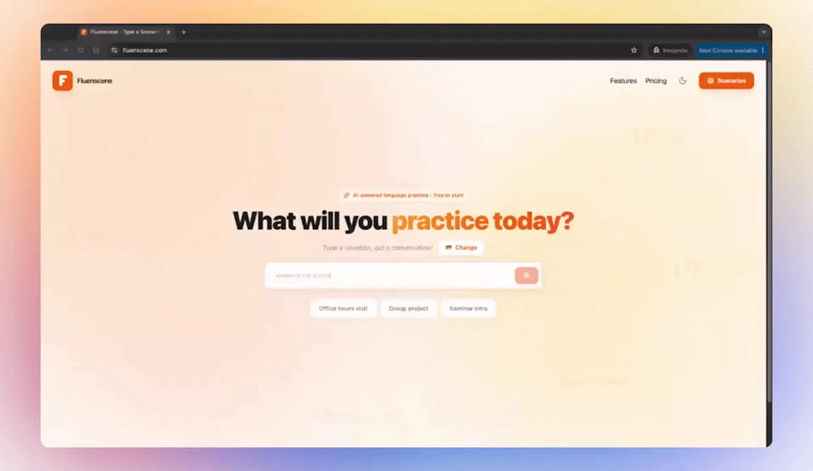 Fluenscene screenshot 1 (video preview)