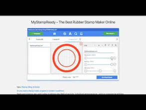 MyStampReady Stamp Maker online gallery image