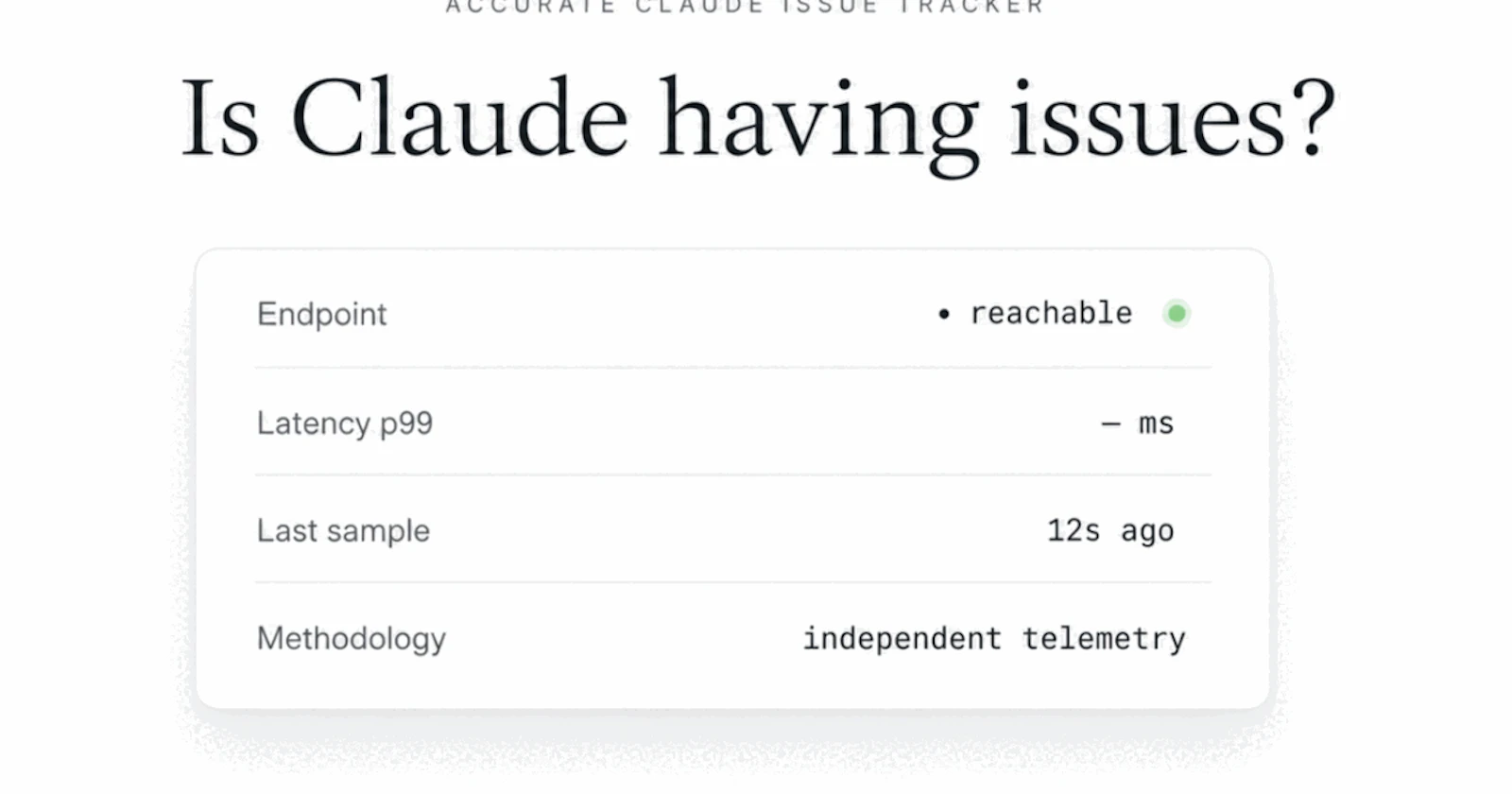 isclaudehavingissues.lol screenshot 1