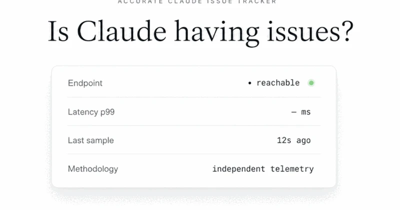isclaudehavingissues.lol screenshot 1