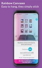 rainbow canvas printing gallery image