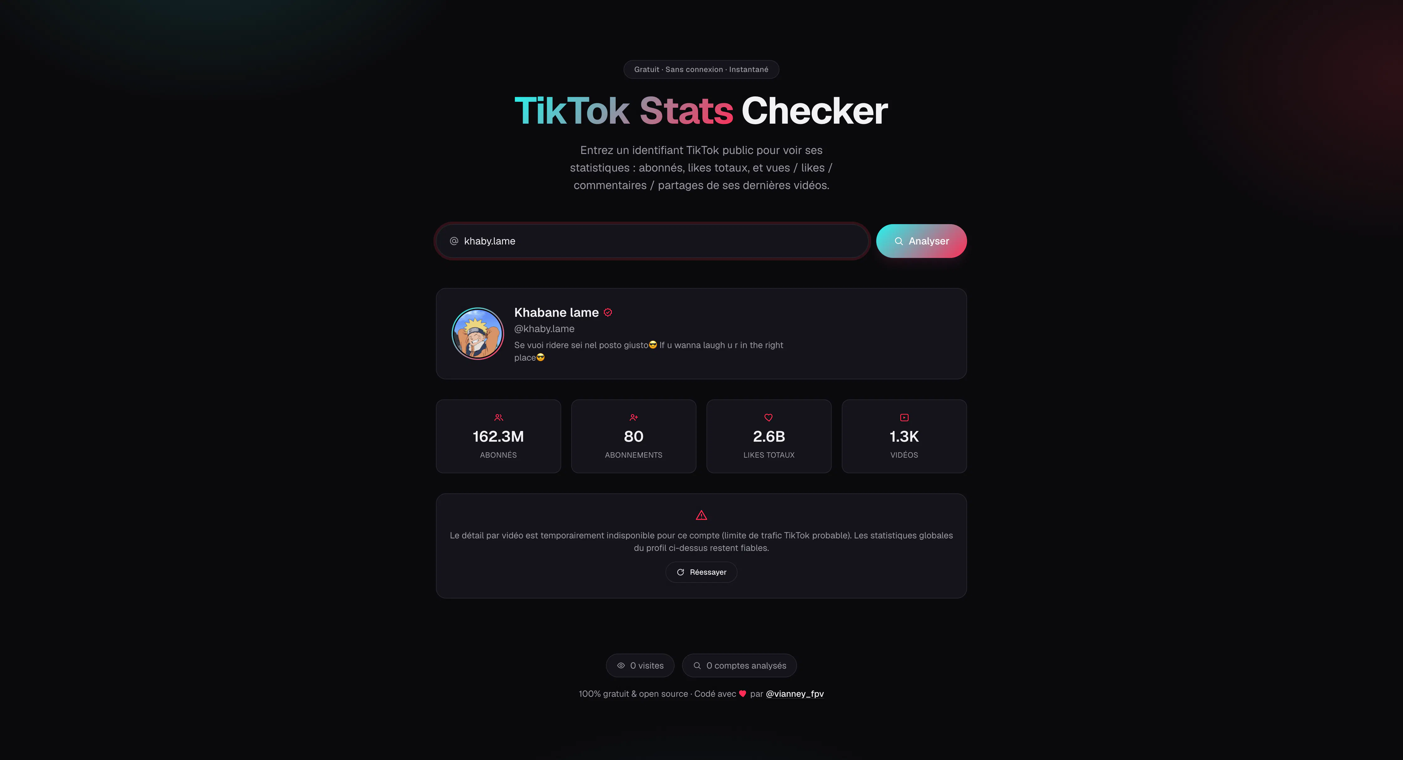 TikTok Stats Checker gallery image