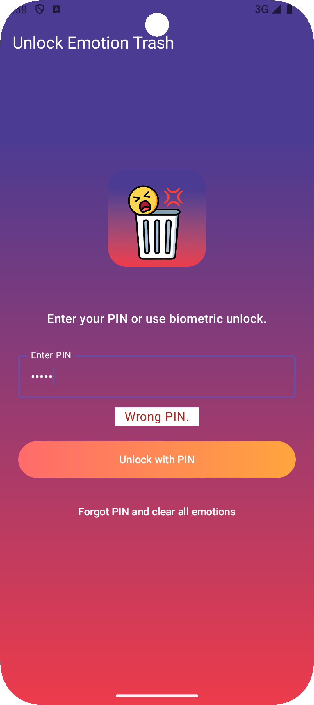 Emotion Trash - Screenshot 2 showing product features and functionality